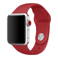 Ремешок на Apple watch 42/44/45mm Sport Band S/M China red